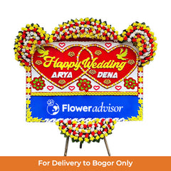 Papan Bunga Pernikahan Padmasari