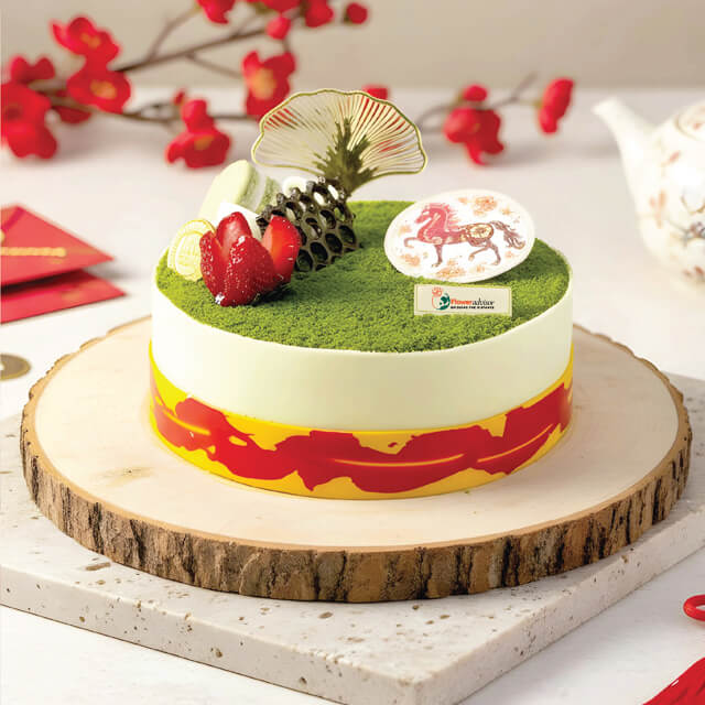 Matcha Blossom Cake CNY