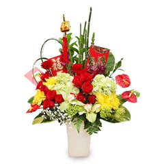 Glamorous Crimson - Rangkaian Bunga Imlek 2025