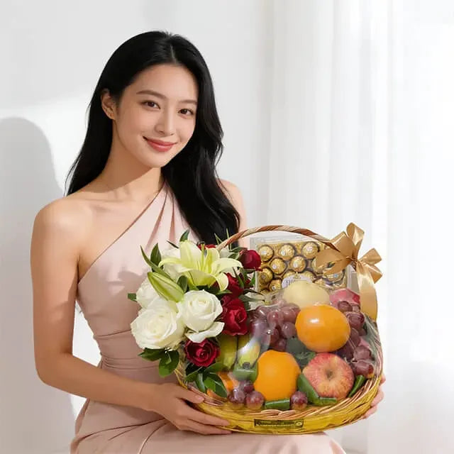 Hampers Buah dan Bunga - Tatiana