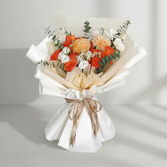 Orange Peony Charm