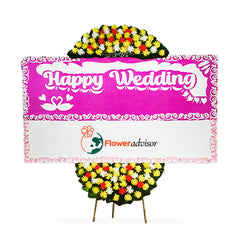 Bunga Papan Pernikahan Cherise Moment