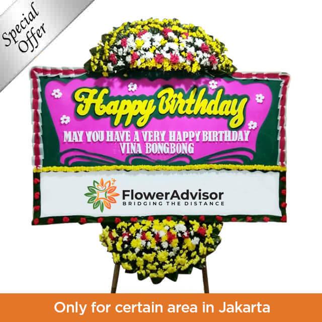 Bound of Loves Karangan Bunga Papan Ucapan Selamat Ulang Tahun