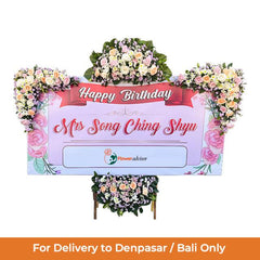 Papan Bunga Pink Floral