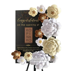 Bunga paper craft elegan untuk ucapan selamat, layanan online florist terpercaya