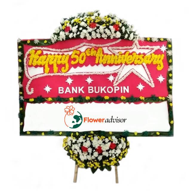 Bunga ucapan anniversary bank, online florist terpercaya untuk acara spesial