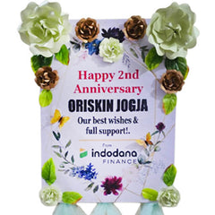 Paper Flower Board Anniversary 2