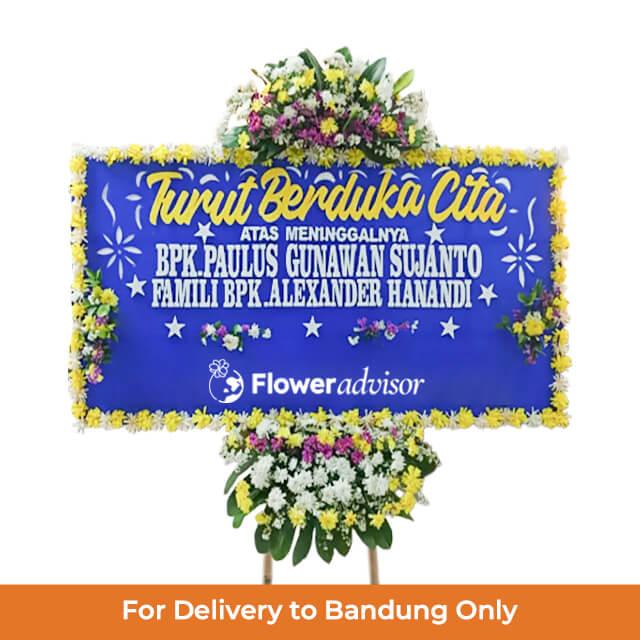 Papan Bunga Duka Cita Bersemayam