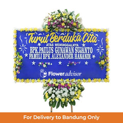 Papan Bunga Duka Cita Bersemayam