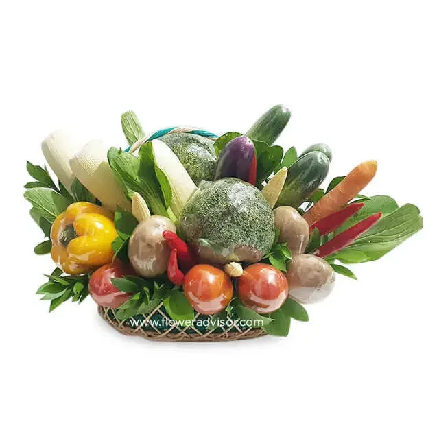 Keranjang sayur segar dari online florist, ideal untuk hadiah atau dekorasi rumah.
