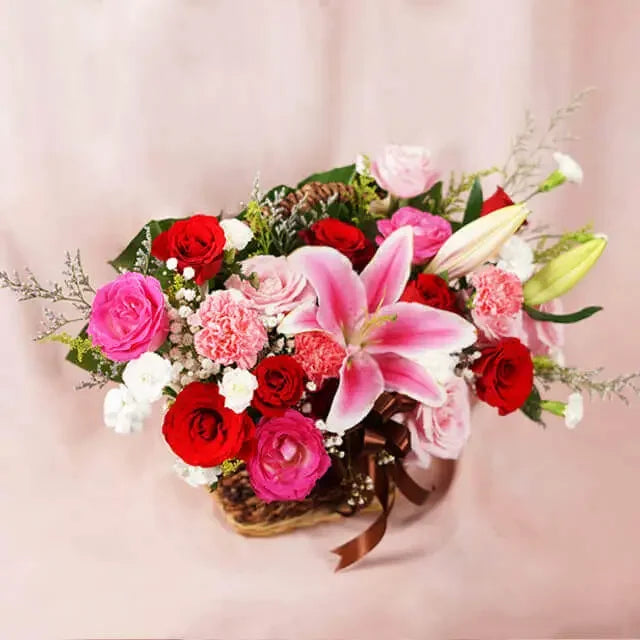 Blossoming Harmony Flower Basket