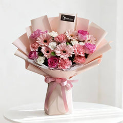 Bouquet bunga mawar dan gerbera cantik, online florist terpercaya untuk hadiah spesial