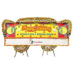 Happy Wedding bunga hiasan online florist untuk perayaan spesial