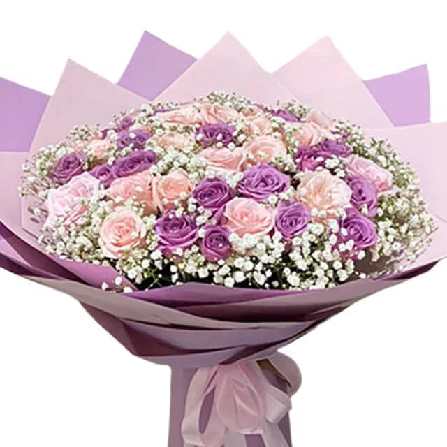 Mix Roses Buquet - Purple Burst