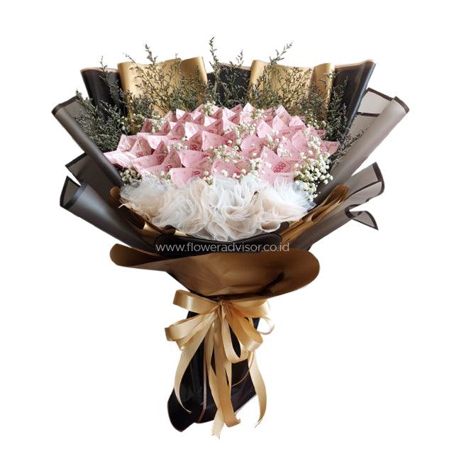Roll Money Bouquet (41 - 50 Lembar)