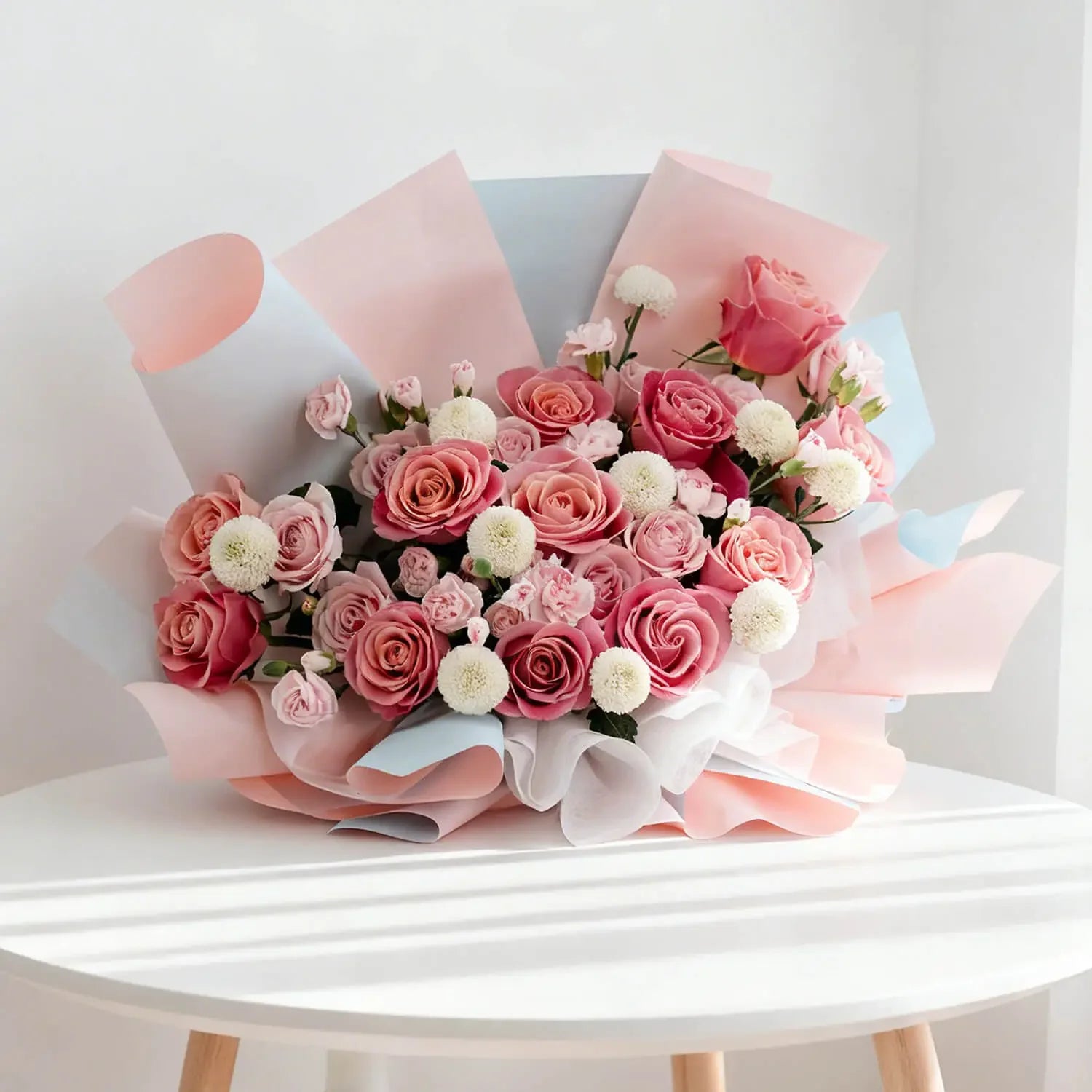 Vivid Rose Mosaic