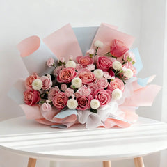 Vivid Rose Mosaic