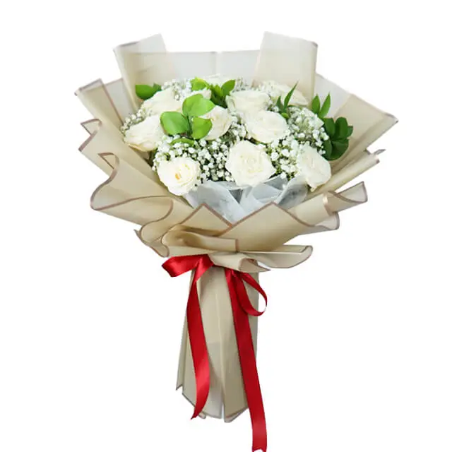 Wonder White Roses Bouquet