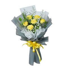 Wonder Yellow Rose Bouquet