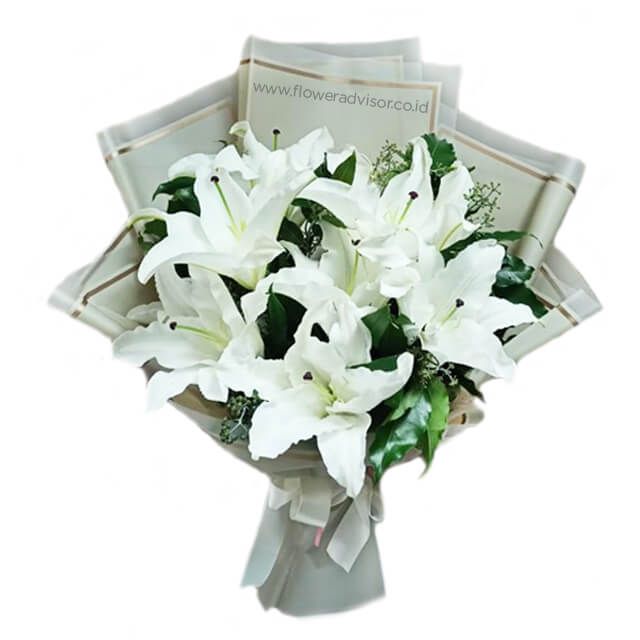 Bunga Valentine Lily Putih