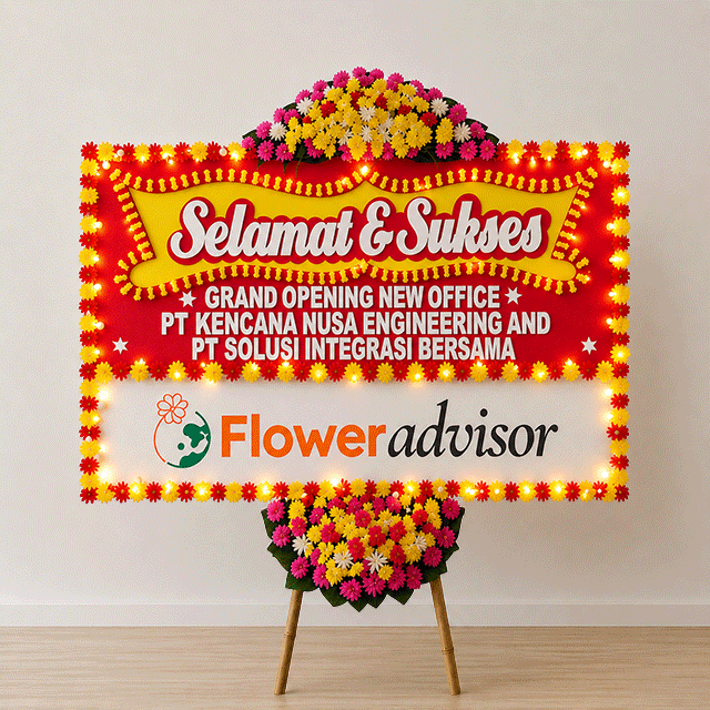 Papan Bunga LED Heartfelt Wishes