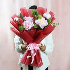 Elysian Buket Bunga Peony Mewah