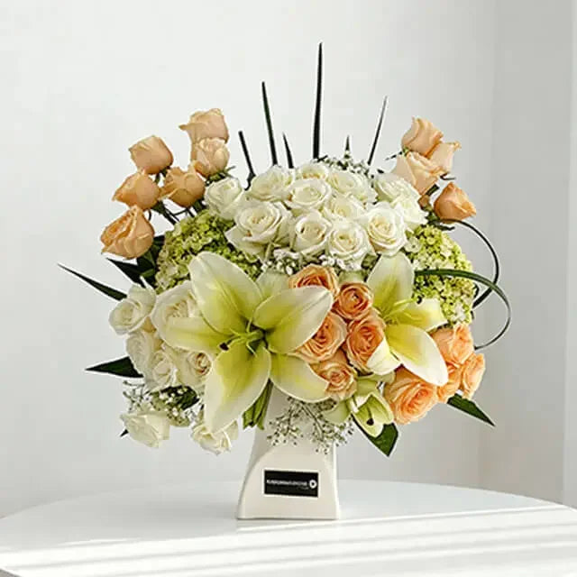 White Valley - Mixed Arrangement with Hydrangea