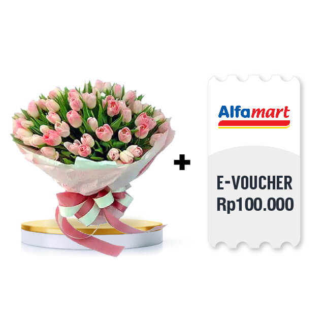 Tulips Garden Symphony with eVoucher Digital Alfamart value Rp 100.000