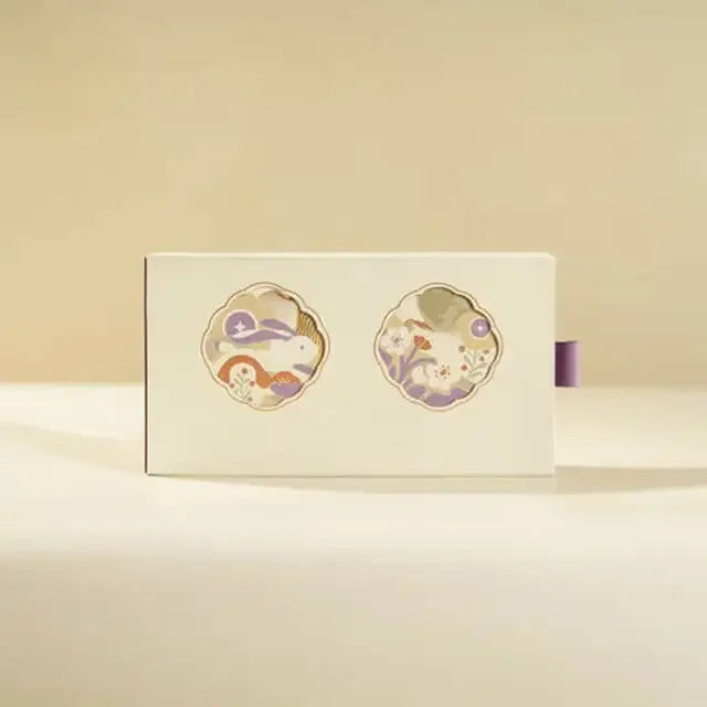 Mooncake Traditional Set of 2B (Sesame Egg & White Lotus)