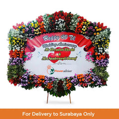 Majestic Happy Wedding Bunga Papan