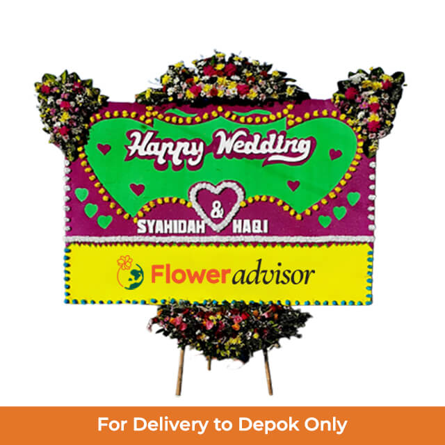 Papan Bunga Pernikahan Serunai Bahagia