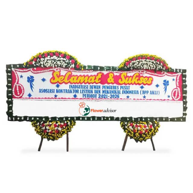 Karangan bunga selamat & sukses dari online florist untuk inaugurasi pengurus pusat asosiasi kontraktor listrik Indonesia
