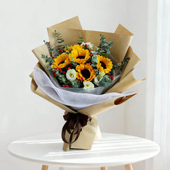 5 Sunflowers Bouquet - Sun of Joy