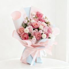 Vivid Rose Mosaic