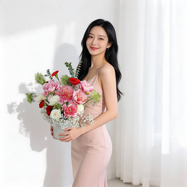 Serenity Bunga Peony Eksklusif