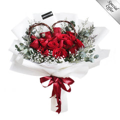 Red Rose Bouquet - I Heart You Lots