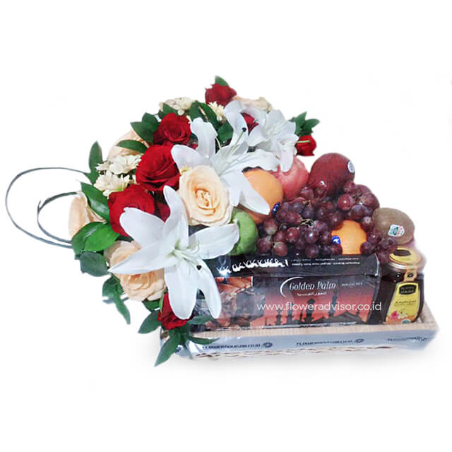 Hampers Buah dan Bunga - Shine Like Star