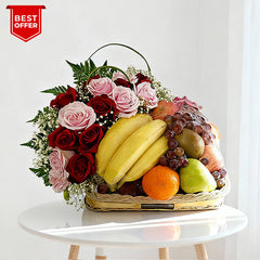 Hampers Buah dan Bunga - Be Well Hamper