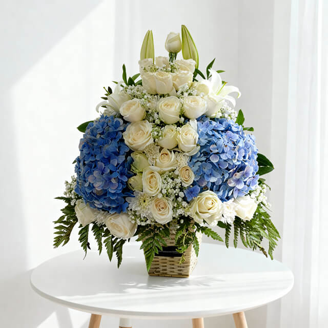 Country Meadow - Elegant Hydrangea Table Flower