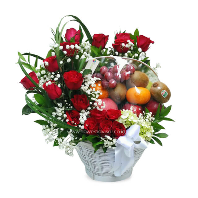 Hampers Buah dan Bunga - Oriana