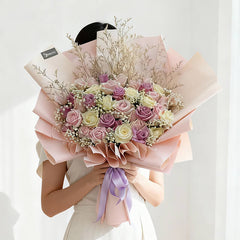 Cicely - Sweet Pink and White Bouquet
