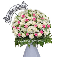 Pure Condolence Standing Flower