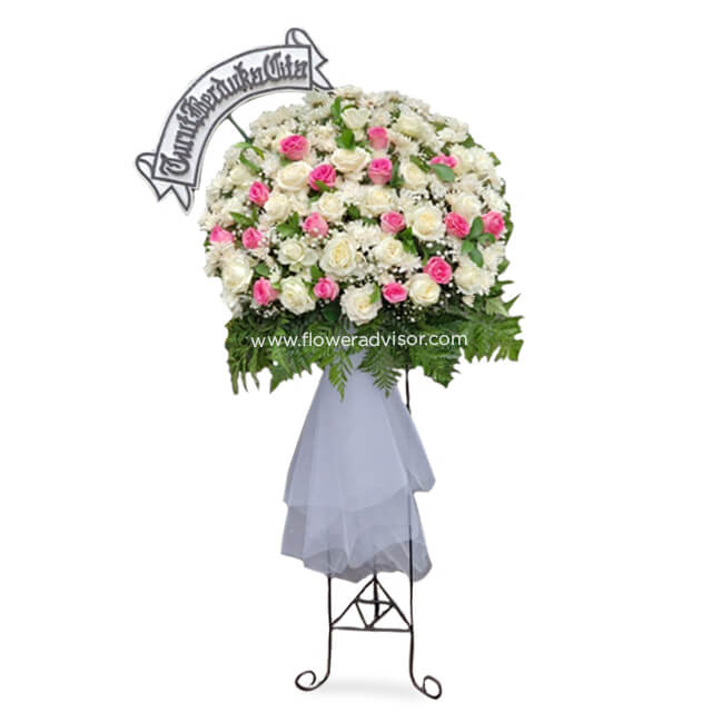 Pure Condolence Standing Flower