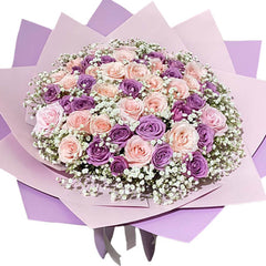 Mix Roses Buquet - Purple Burst