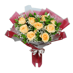 Wonder Peach Rose Bouquet
