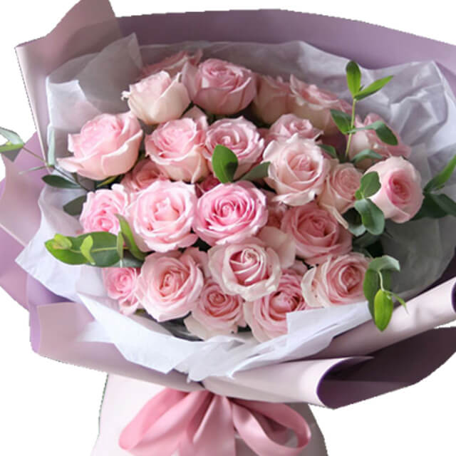 Premium Pink Roses Bouquet - Rose Eternal Blooms