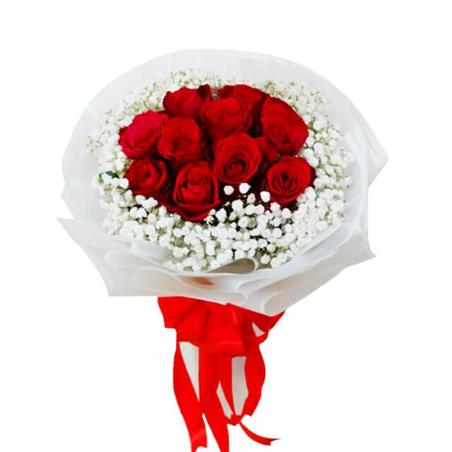 Elegant Red Roses Bouquet Jacqueline  Vday