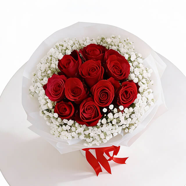 Elegant Red Roses Bouquet Jacqueline  Vday