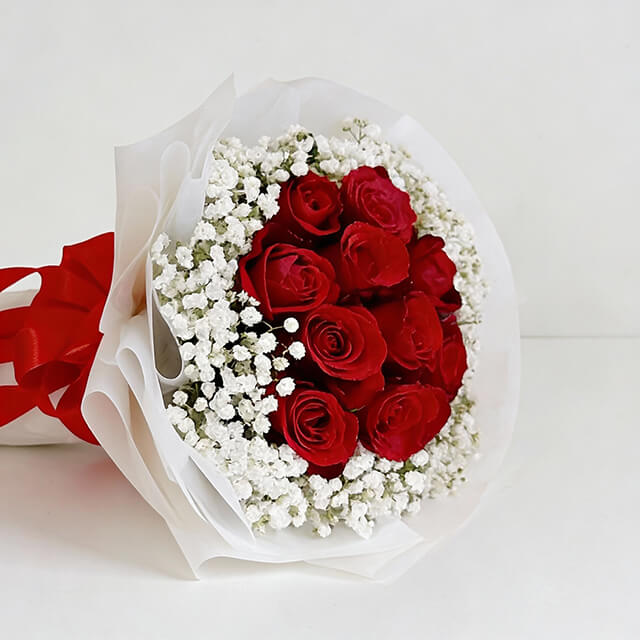 Elegant Red Roses Bouquet Jacqueline  Vday