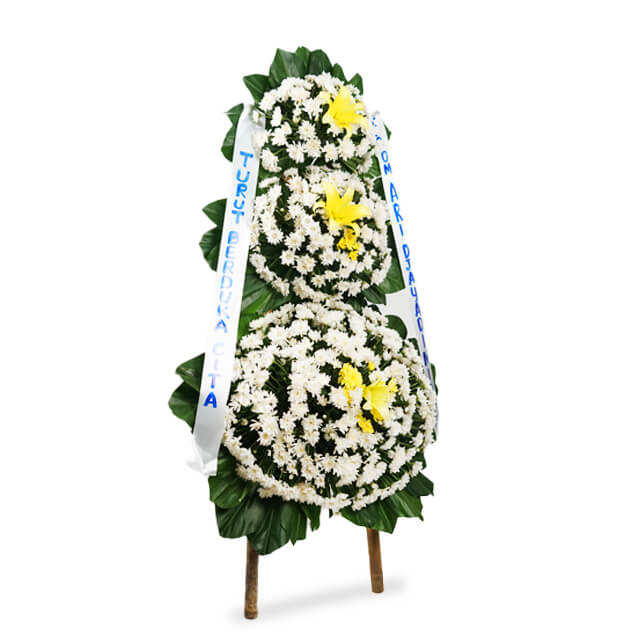Rangkaian Standing Flower Duka Cita Gaya Korea